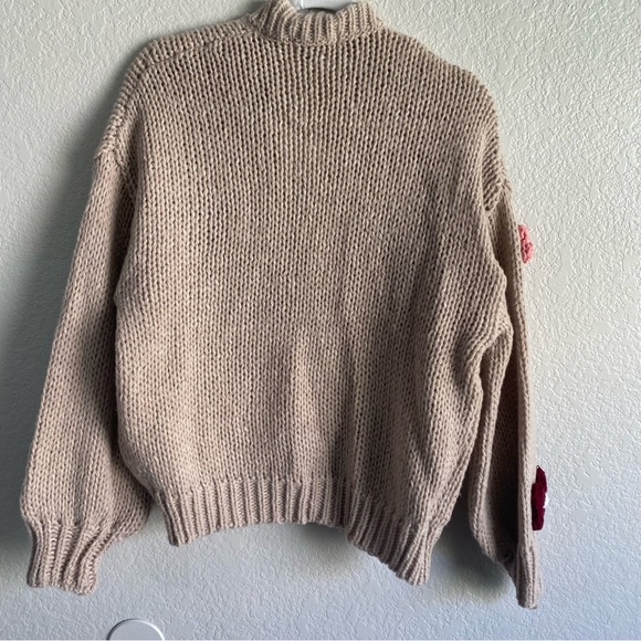 Anthropologie Beige and Pink Floral Cardigan - Picture 11 of 12